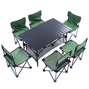 aluminium folding table & chair set