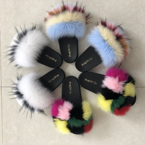 fluffy sliders shoes