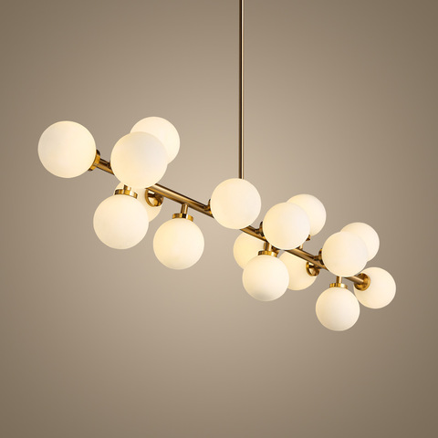 Nordic Modern Hotel Lighting Brass Copper Chandelier Lamp White Glass Ball Led Pendant Light Wholesale Chandeliers Pendant Lights Products On Tradees Com