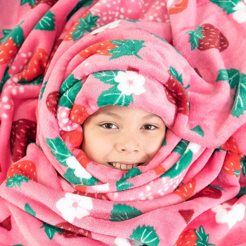 blank polyester baby blanket