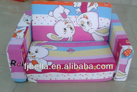 kids flip open foam sofa