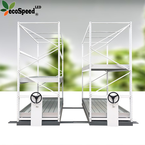Ecospeed Hydroponic Mobile Grow Rack System Horticulture Vertical Grow ...