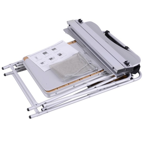 aluminum folding side table