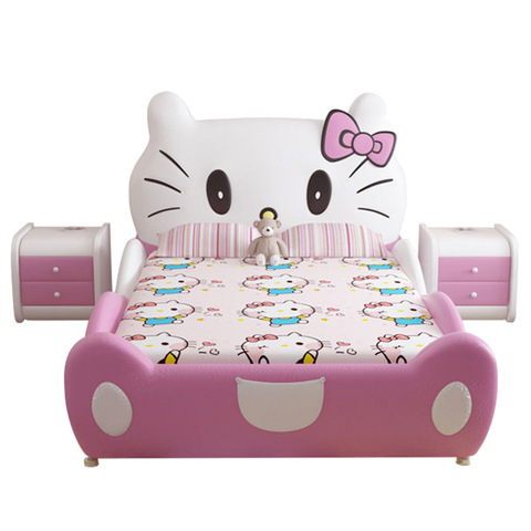 Lovely Children Beds Hello Kitty Leather Beds For Children Bedroom Furniture Wholesale Children Beds Products On Tradees Com