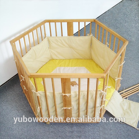 wooden playpen