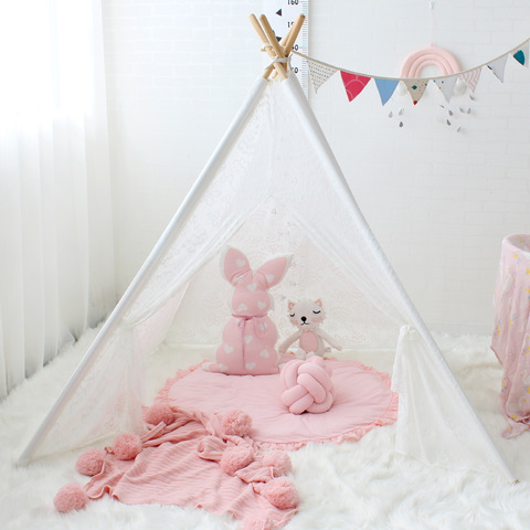 white lace teepee